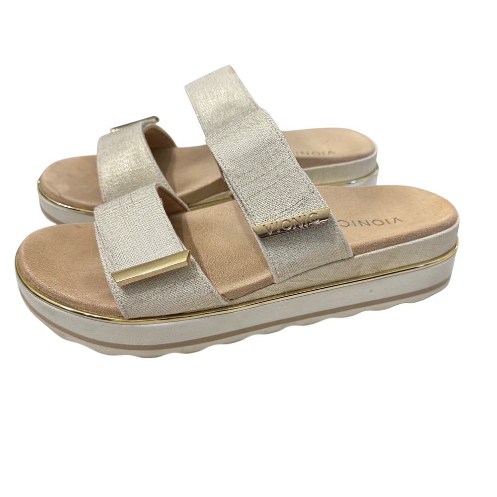 Vionic Brandie Metallic‎ Platform Sandal Women's Size 11 - Picture 3 of 14